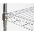 Movable Heavy Duty Chrome Supermarket Steel Display Wire Shelving with Wheels, NSF Approval